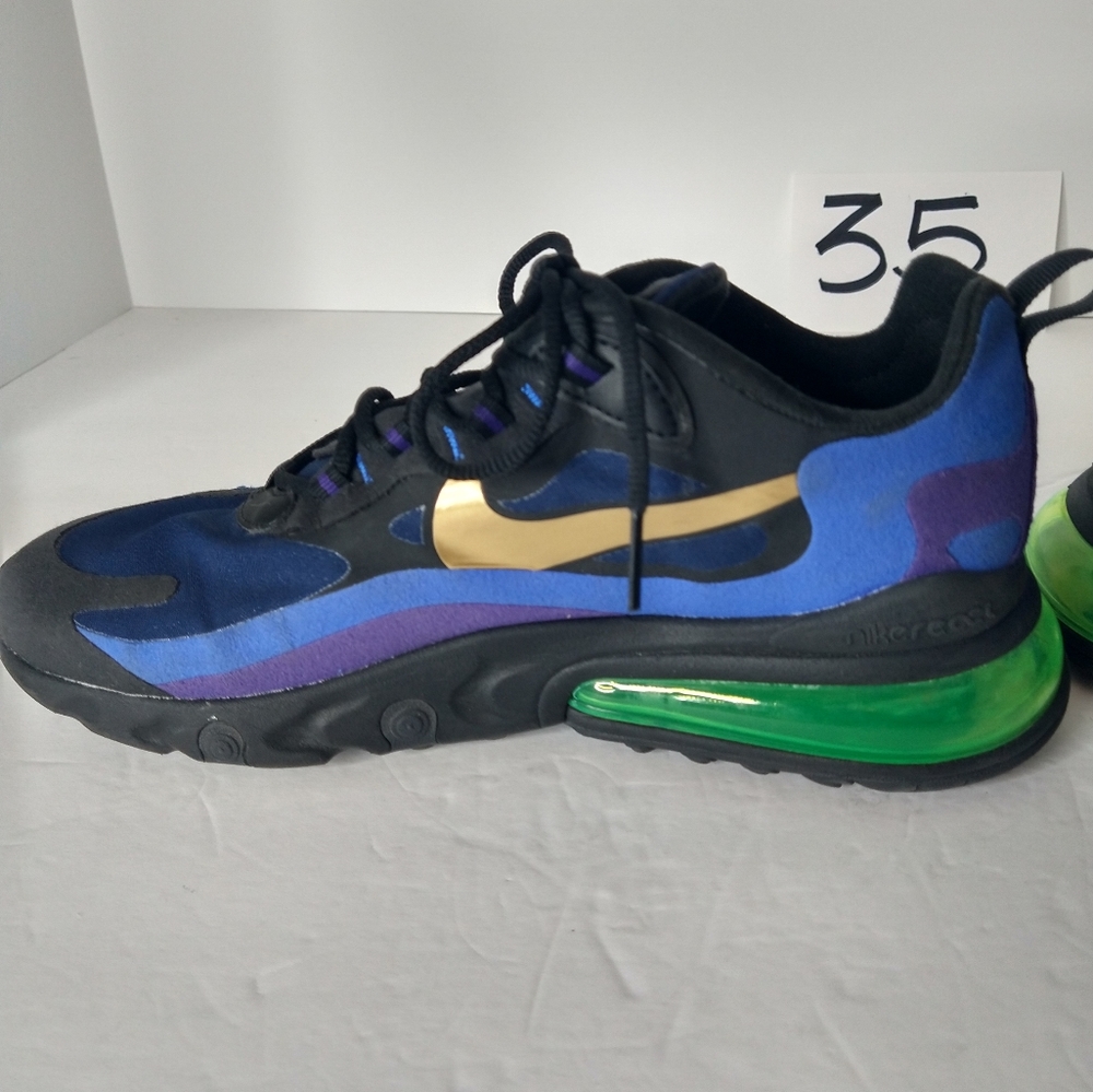 Nike Air Max 270 React “Heavy Metal” Youth Size 7.5 Running Basketball Sneakers - Picture 10 of 10